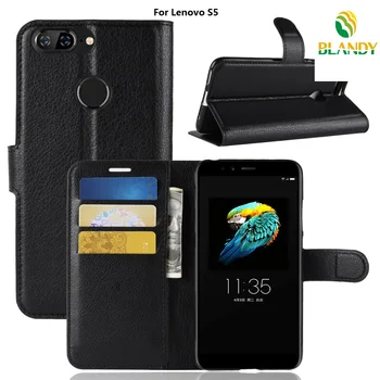 

100pcs/lot phone case For Lenovo S5 Fo Lychee Wallet Leather TPU case For Lenovo vibe C A2020 vibe S1 lite zuk z2 pro