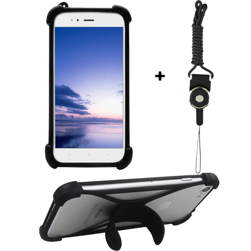 

DEXP Ixion MS255 MS550 MS650 P245 P350 Smartphone Silicone Case Elastic Bumper Soft Universal TPU Cover With Stand Cases