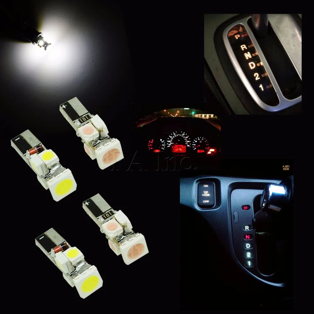 PA LED 5 шт. x 360 градусов белый фиолетовый цвет 5SMD 12В Светодиодная приборная панель