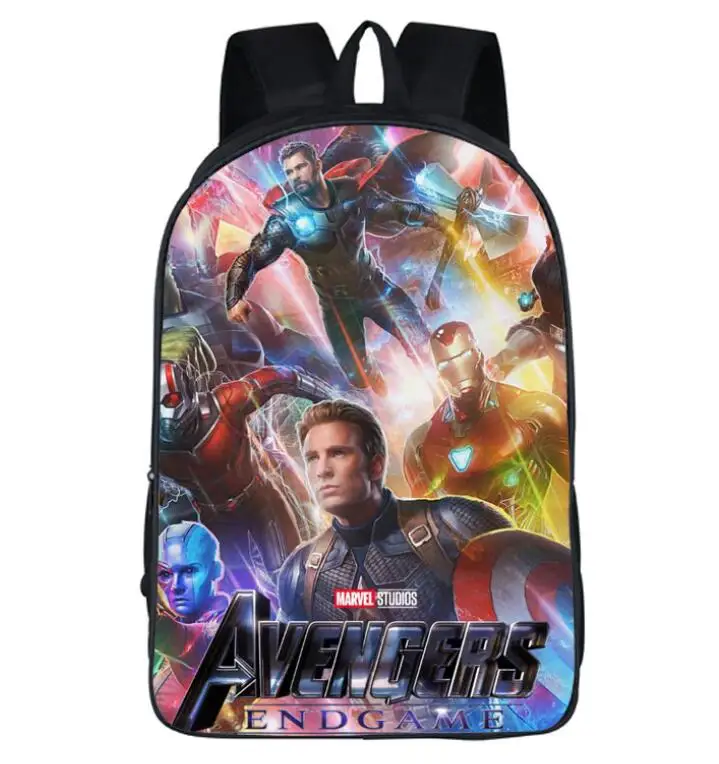 photo color Marvel супергерой Мстители Бесконечная война сумка Mochila школьные Плечи Сумка дорожная для ноутбука bagpack подростка обувь мальчиков - Цвет: photo color