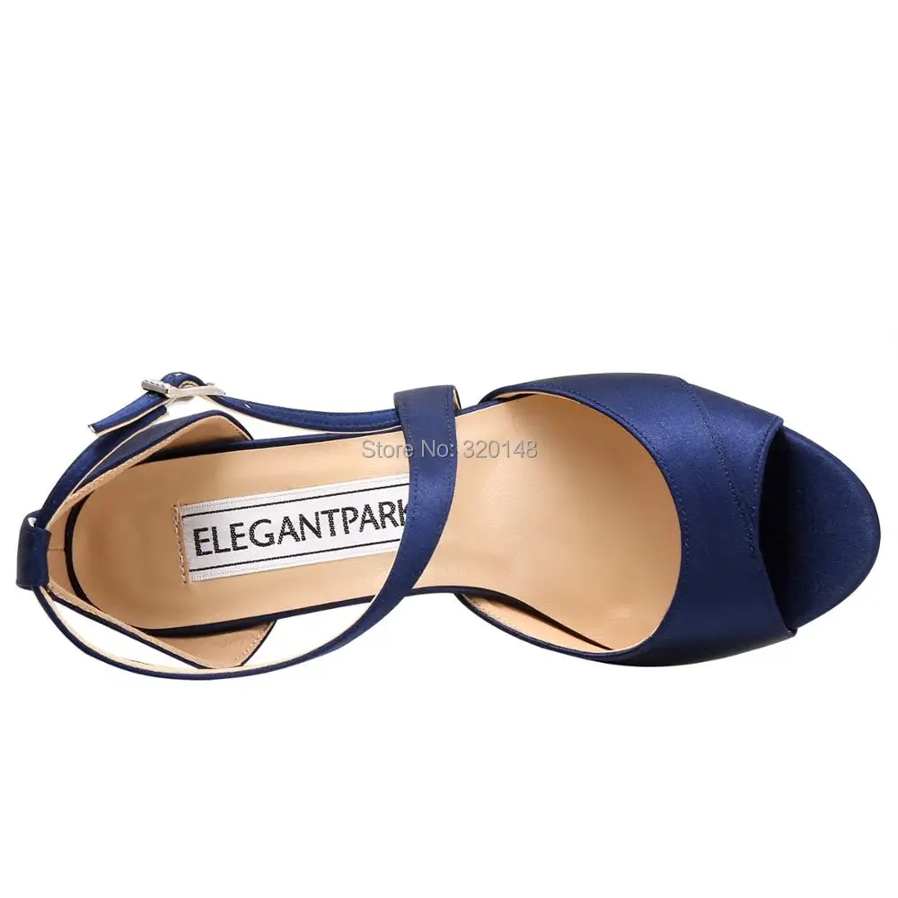 Azul Marino tacones altos Sandalias Mujer Peep Toe noche fiesta boda  zapatos Cruz Correa gladiador mujer damas satén HP1821|Sandalias de mujer|  - AliExpress