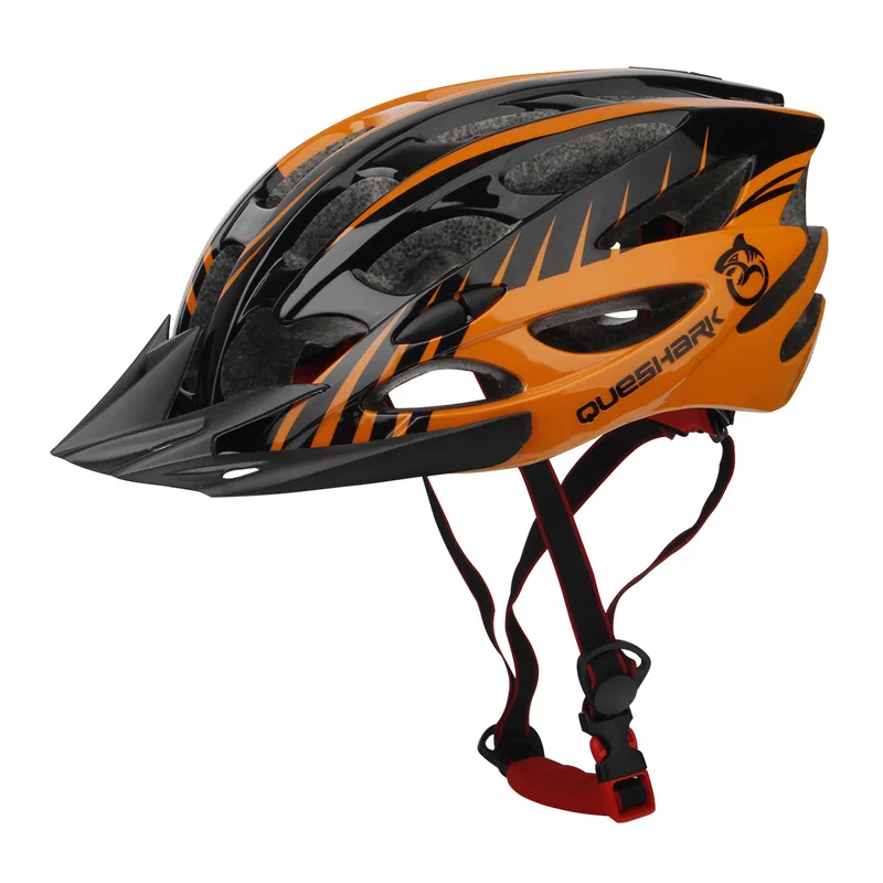QUESHARK для мужчин и женщин 28 вентиляционных отверстий легкий велосипед шлем Интегрально литой безопасности ridingвелоспорт шлемы MTB велосипедный шлем - Цвет: O