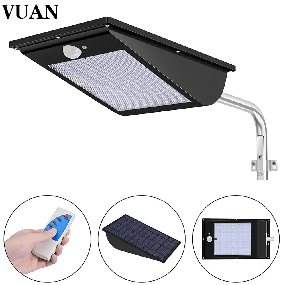

11000mAh Outdoor Led Solar Light 110 LED Motion Sensor Lights Super Bright Security Night Flood Light with 3 Mode Remote Control