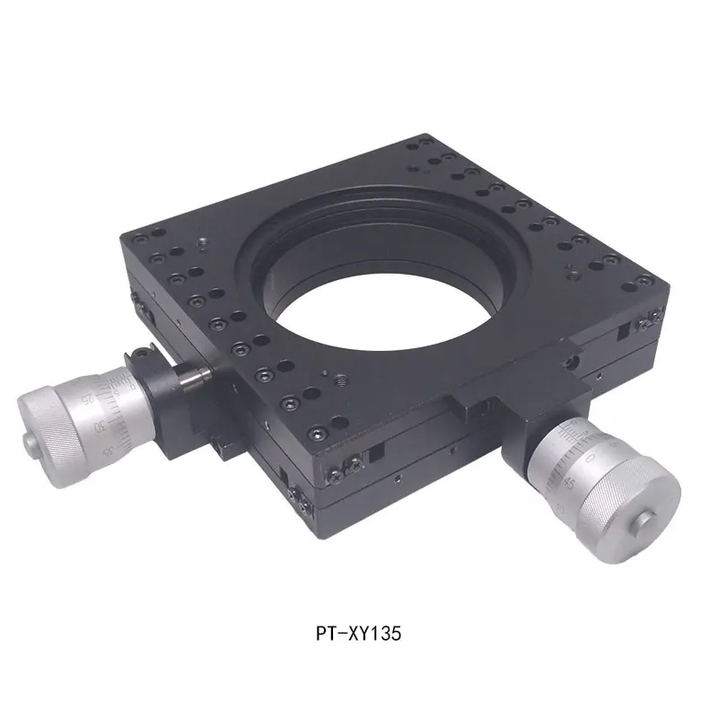 PDV PT XY125 135 ручной XY двухосный переводной этап полый ход 12 5 мм минимальная