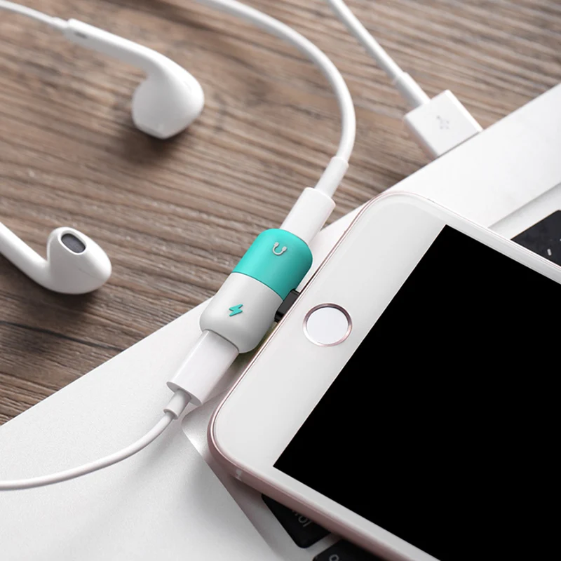 For Apple Audio Charging Listening Calling Connector For iphone X 8 7 Plus XS XR Lighting Headphone Adapter AUX Splitter For Apple Audio Charging Listening Calling Connector For iphone X 8 7 Plus XS XR Lighting Headphone Adapter AUX Splitter