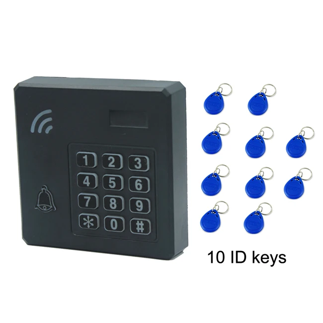 LUCKING дверь Водонепроницаемый RFID 125 кГц 13,56 МГц ID IC считыватель 2000 пользователей близость входной двери замок вход управление доступом клавиатура - Цвет: RFID AC 10 keys