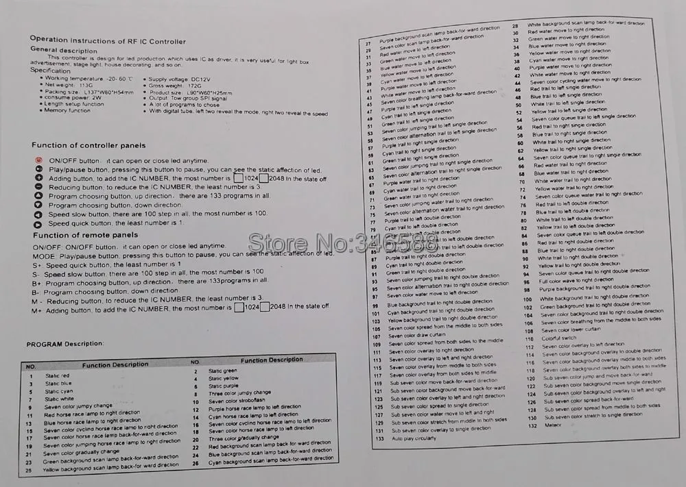 IP20-Водонепроницаемый 5 м 12 В 6803 IC Magic Dream Цвет Светодиодные ленты + 133 программа РФ Пульт дистанционного управления + 12 В 5A Мощность адаптер