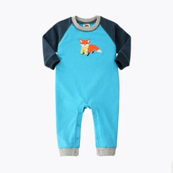 Осенняя одежда для маленьких девочек; комбинезоны для новорожденных мальчиков; плотный хлопковый костюм с длинными рукавами для малышей; одежда для малышей с милыми животными; комбинезоны для малышей - Цвет: 9