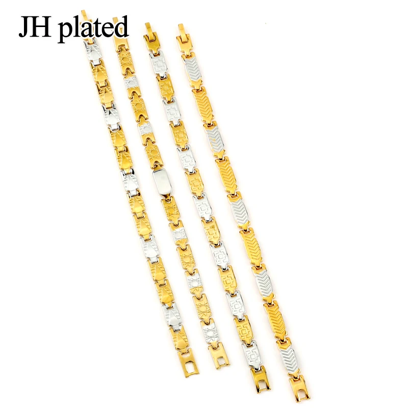 JHplated 4 стиля браслет золотистого и серебристого цвета для мужчин/женщин Арабская Мода Африканский Эфиопский ювелирный свадебный подарок