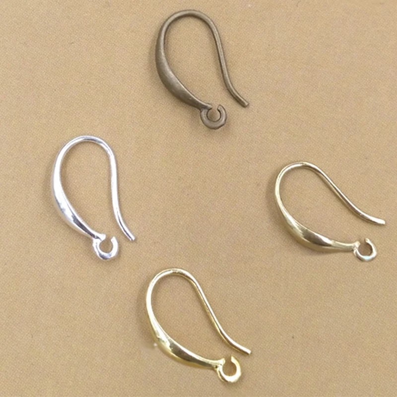 buy 20pcs 2019 Cast Copper Woman Earrings Ear Hook 10*15mm DIY Fashion Jewelry Findings Accessories