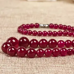 Светло-сиреневый блеск слегка прозрачный и модный 6 мм-мм 14 мм красный ожерелье из яшмы