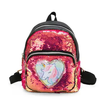 

2019 Sequins Backpack Women/girl School Bags for Teenage Girls Backpack Cute Unicorn Mochila Mujer Kids Candy Color Bagpack