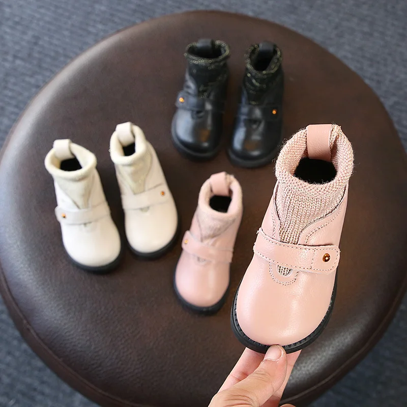 

2018 autumn and winter new children's shoes 1-6 years old super perfect girl Martin boots super soft and comfortable