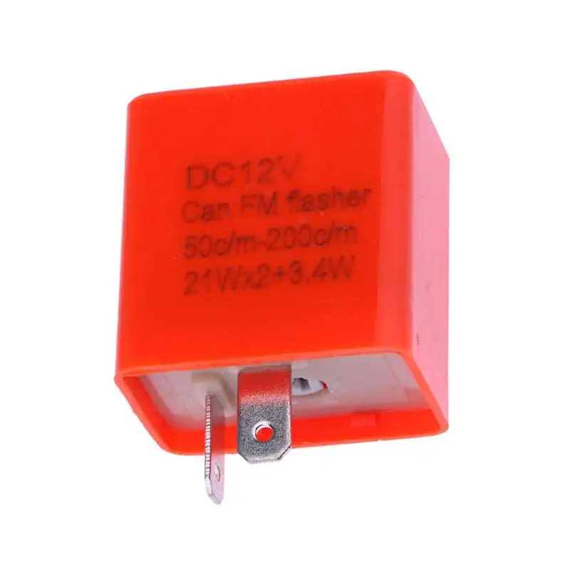 

12V 2 Pin Adjustable Frequency LED Flasher Relay Turn Signal Indicator for Motorcycle Motorbike Fix Moto Accessories Relais