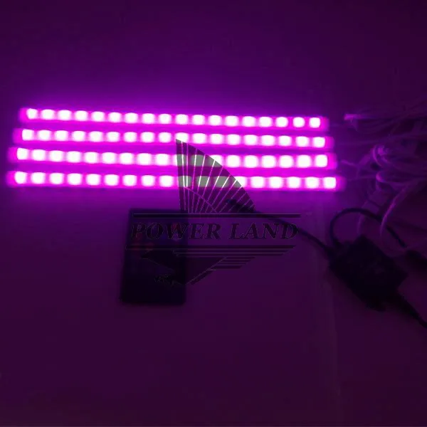 DIY беспроводной управление музыкой 7 цветов RGB световые полосы 5050 SMD светодиодный интерьер автомобиля декоративный свет