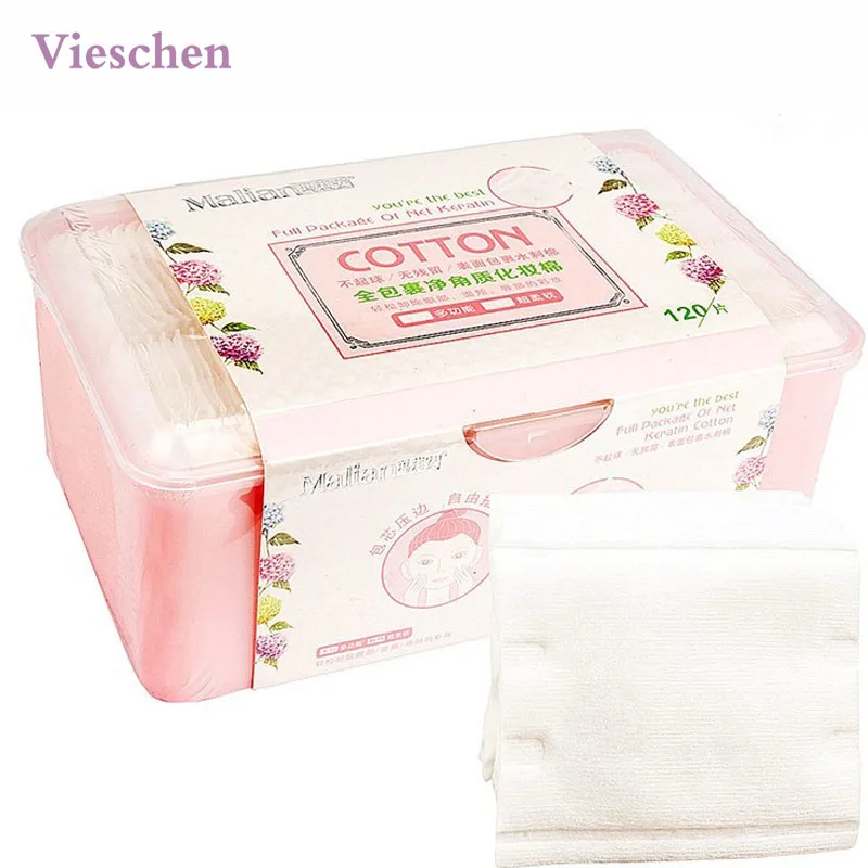 Thick Square Cotton Pads 120 Counts 3 Layers Facial Pads Cleansing