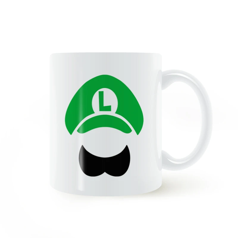 Mario Yoshi Luigi Mug Coffee Milk Ceramic Creative DIY Gifts Home Decor