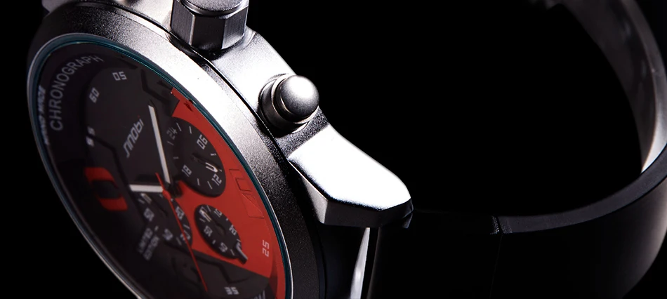 SINOBI для мужчин спортивные часы водонепроницаемый черный циферблат мужчин хронограф кварцевые наручные часы Форсаж Relogio Masculino