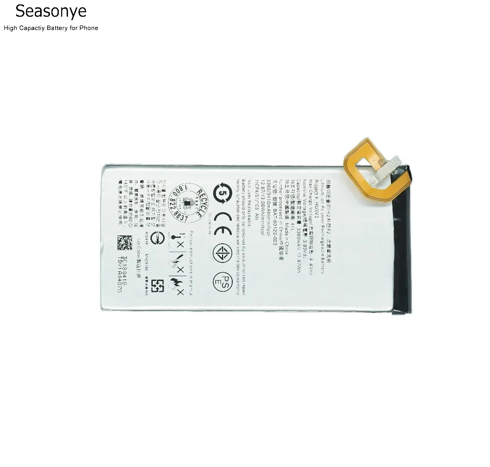 Запасные аккумуляторы для телефонов 3360 mAh/12.87Wh BAT-60122-003 для blackberry priv Batterie Batteria Batterij