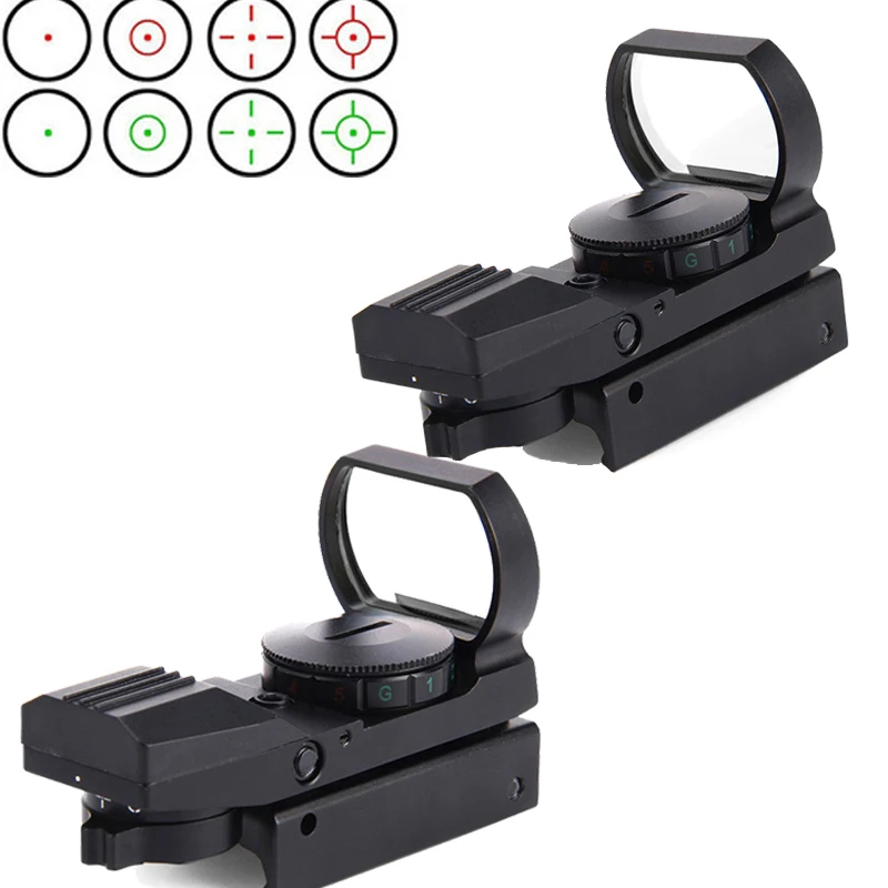 

Hunting Tactical 11/20 mm Rail Rifle scope Hunting Optics Scope Holographic Red Dot Sight Reflex 4 Reticle Gun Accessories