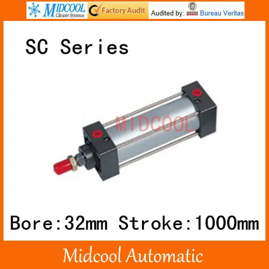 

SC series standard Adjustable cylinder SC32*1000 single rod double-acting air compressor piston hydraulic cylinder
