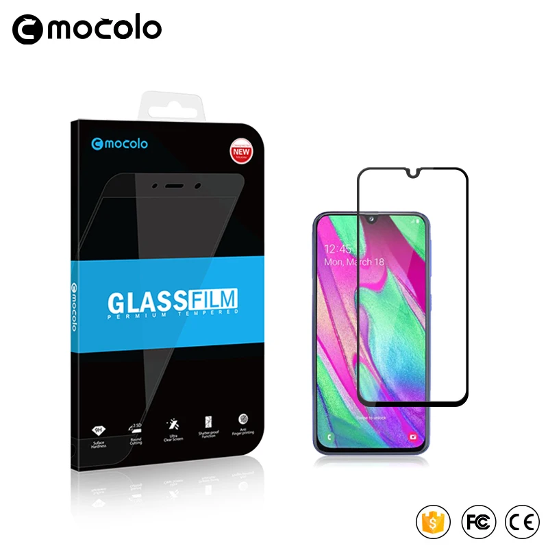 

Mocolo 2.5D 9H Full Cover Tempered Glass Film On For Samsung Galaxy A20 A30 A40 A50 2019 A 20 30 40 50 3/4/6 32/64 GB Protective