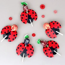 Beatles узор леденец декоративная открытка DIY открытка с украшениями 50 шт./лот инструмент для выпечки