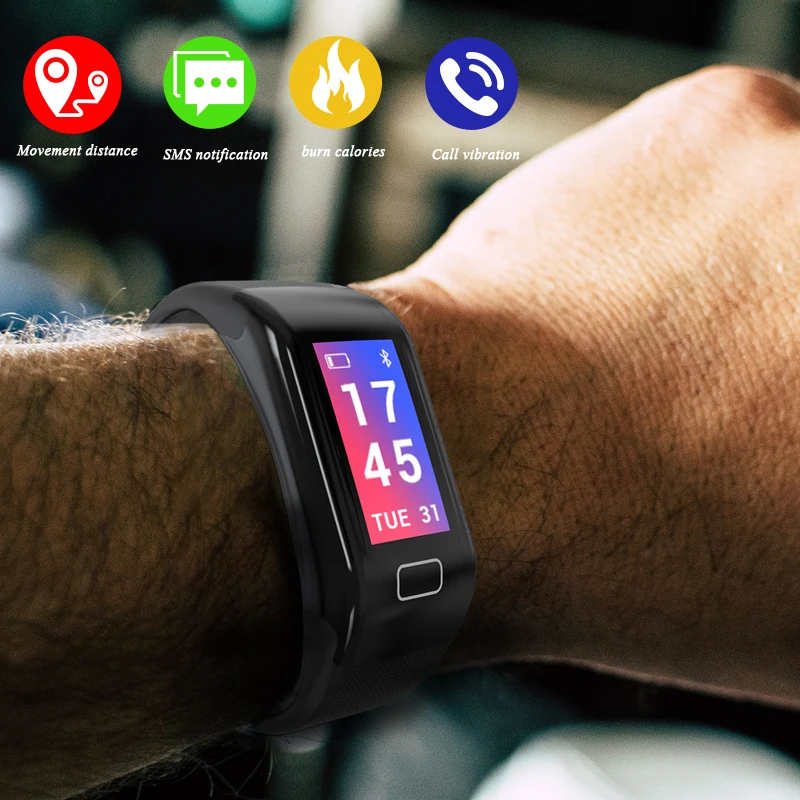 BANGWEI Men Women Sport waterproof Smart Watch Bluetooth Clock Heart Rate Blood Pressure oxygen Sleep Monitor Pedometer Watch