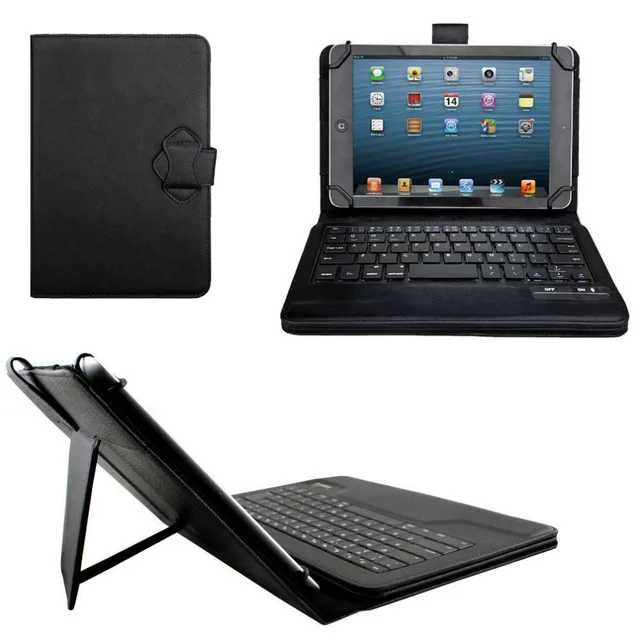 Best Offers Universal Dechatable Bluetooth Keyboard & PU Case Cover With Stan for LG G Pad 2 8.0 V498 V480 V490 8"