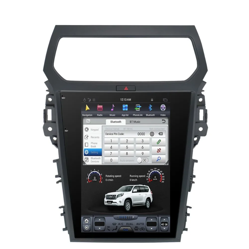 Flash Deal Tesla style Android 7 Vertical screen car Navigator Gps for Ford Explorer 2011-2019 Car DVD player Auto stereo multimedia player 5