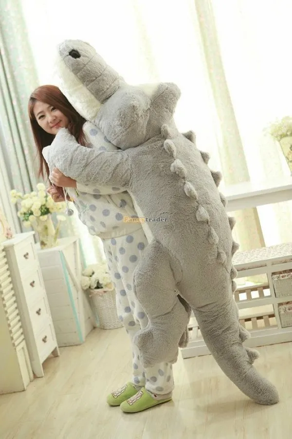 Fancytrader 79'' 200cm Super JUMBO Biggest Plush Crocodile Alligator, 2 Colors, Free Shipping FT50127 (1)