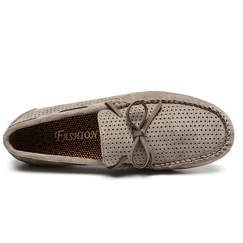 Vache Conduite Et Chaussures Mocassins De Cuir Hommes Véritable Respirant Slip Confortable Suède Sport kaki En On Noir gris 2018 wgyvARqxXw