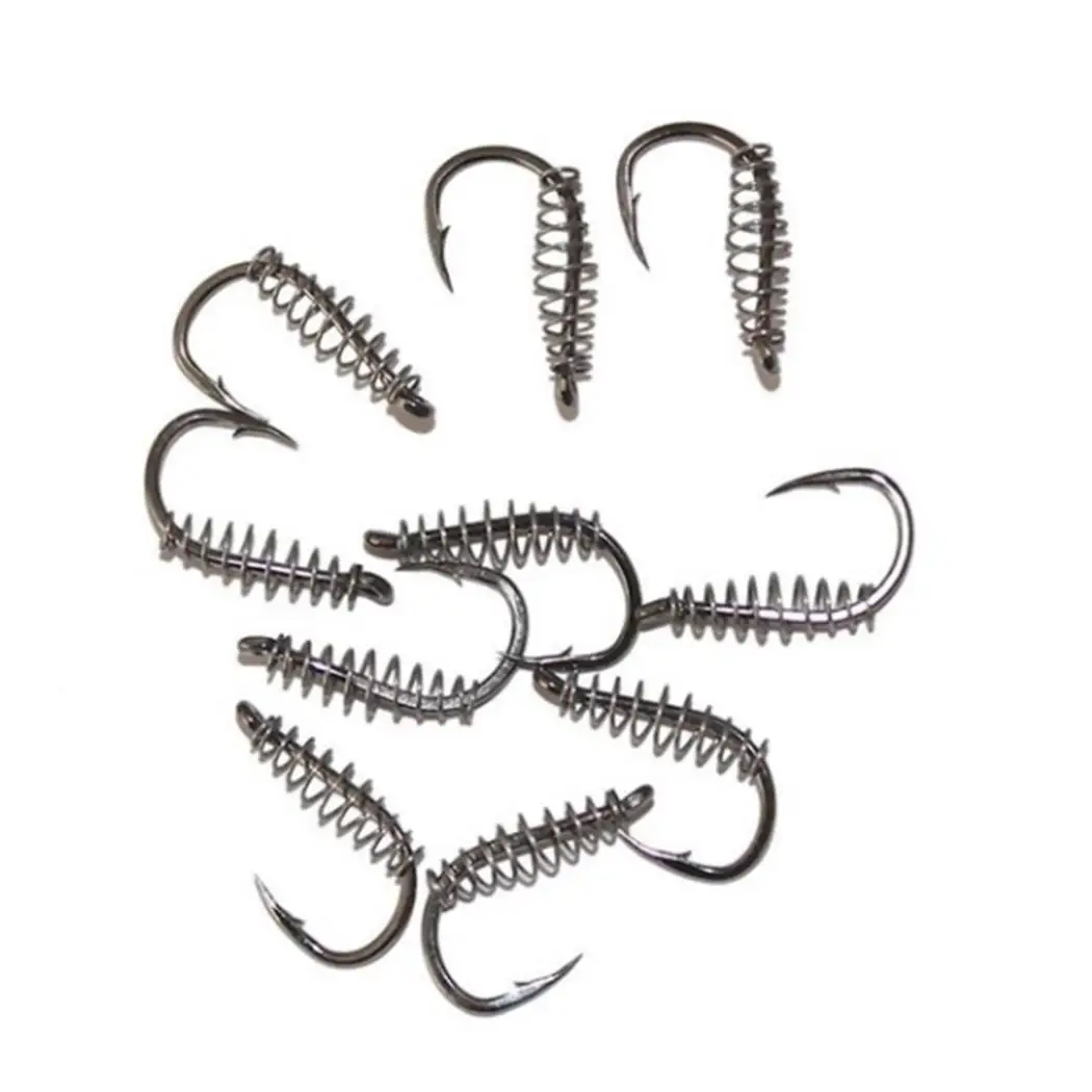 10pcs/lot High Carbon Steel Spring Hook Barbed Swivel Carp Jig Fly Fishing Hooks With Hole For Fishing Tackle Accessories jig 10pcs/lot High Carbon Steel Spring Hook Barbed Swivel Carp Jig Fly Fishing Hooks With Hole For Fishing Tackle Accessories jig