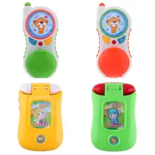 Детская электронная музыкальная игрушка телефон с подсветкой обучающие игрушки