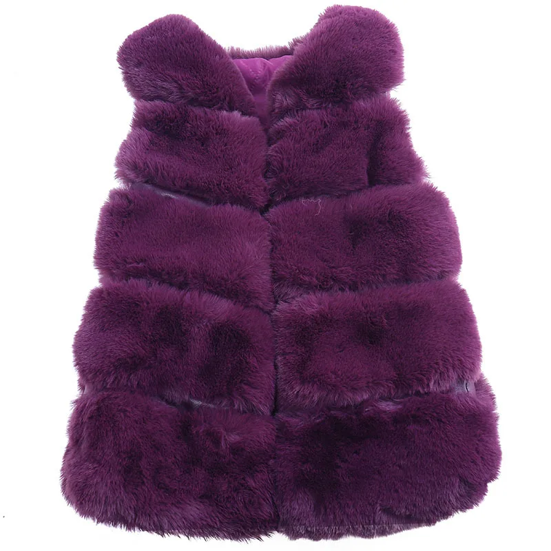 

2018 New Kids Girls Faux Fur Vest Coats Winter Warm Waistcoat Sleeveless Children Fur Jacket Baby Girls Outerwear Clothes M11
