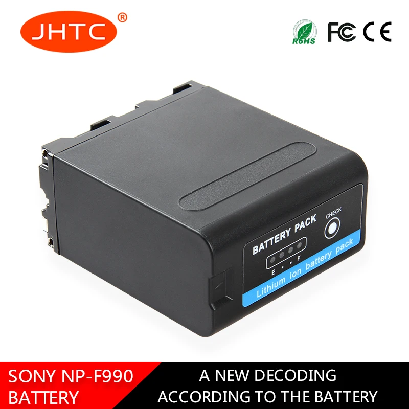 JHTC 3 шт. NP-F990 NP F990 8800 мА/ч, Камера Батарея для sony видеокамера HXR-MC1500C NEX-EA50 DSR-PD198P HVR-Z7C NX3 5 светодиодный видео светильник