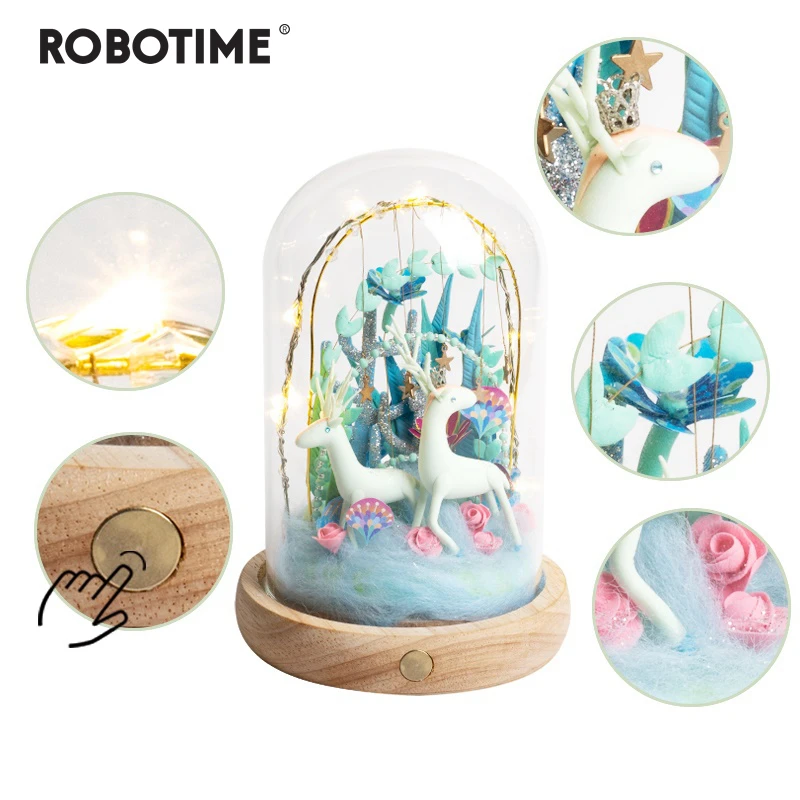 

Robotime New Arrival Creative DIY Deer Paradise Model Building Kits Assembly Toy Gift for Children Adult DC02