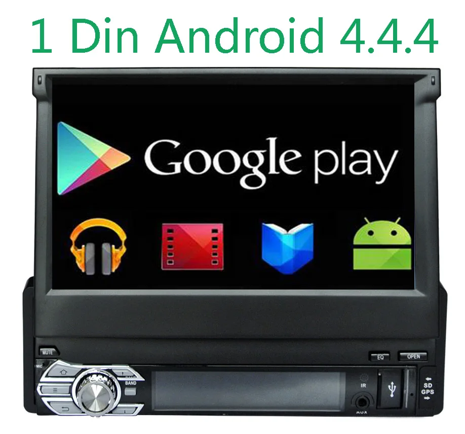 Universal 7 "Touch Screen HD dvd-player car audio GPS navigator 1din stereo audio DVD automotivo 1 Din car radio audio stereo