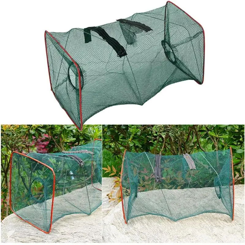 

Fishing Net For Crab Fish Crawdad Shrimp Minnow Fishing Bait Trap Cast Dip Foldable Net Cage Fishing Tool for Crab Shrimp