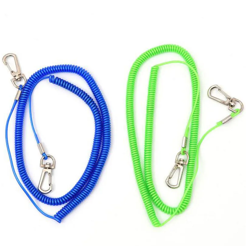 

Elasticity Coiled Long Lanyards Prevent Lost Retention Rope Kayak Secure Fish Tool Fishing Tackle Boxes Outdoor Line 3M-20M 1ps