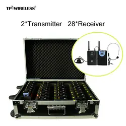 TP-wireless 2,4 ГГц Z wireless Tour Guide system с портативным зарядным чехлом (2 передатчика и 28 приемников)