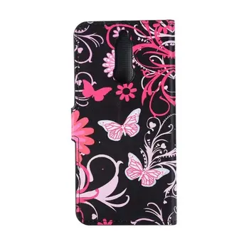 

10pcs/lot Flower Butterfly pattern leather Stand Case For Huawei Mate 10 Lite