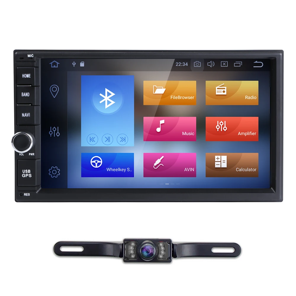 

7'' Android 8.0 4GRAM 32GROM Octa Core PX5 Car NO DVD Radio 2din Universal GPS Navigation Stereo Audio HD1024*600 WIFI Bluetooth