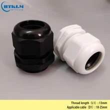 IP68 Водонепроницаемый нейлоновый Пластиковый кабель железы PG29 водонепроницаемый кабельный сальник разъем провода 18-25 мм 8 шт./лот