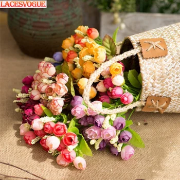 

Artificial Flowers Silk Flower Rose Star Flores Set Garden Decoration Home Decor Table Dinning Room Gift Wedding Decoration 10PC