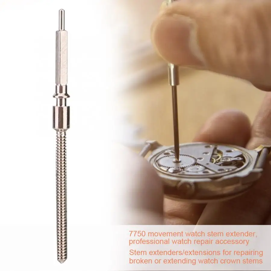 

7750 Movement Pocket Watch Pole Extension Rod Bar Wristwatch Winding Stem Extender Watch Repair Accessory Tool for Watchmakers
