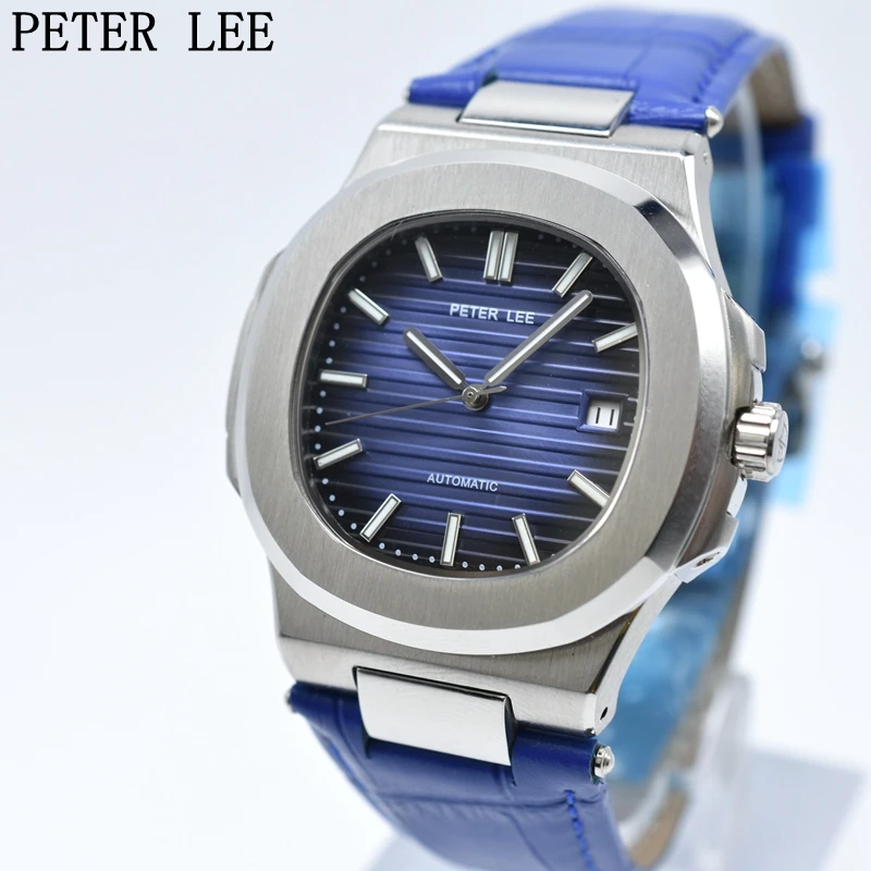 

PETER LEE Luxury Brand Automatic Mechanical Watches Classic Men Watch Fashion Male Clocks High Quality Leather Sport Watch Gift