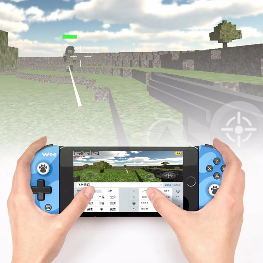 Bluetooth Беспроводной игры Управление регулируемый для IOS Android пуговицы Батарея