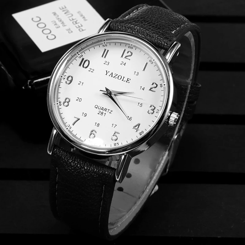 

Top Brand Men's Watch Women YAZOLE Fashion Casual Watches Leather Wrist Watch Clock Lovers Relogio Masculino Erkek Kol Saati