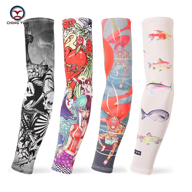 

CHING YUN New Imitation Tattoo Arm Sleeve Fashion Tattoo Sleeves Arm Warmer Unisex UV Protection Outdoor Temporary 2-piece set